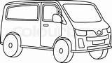 Minivan Coloring Pages sketch template