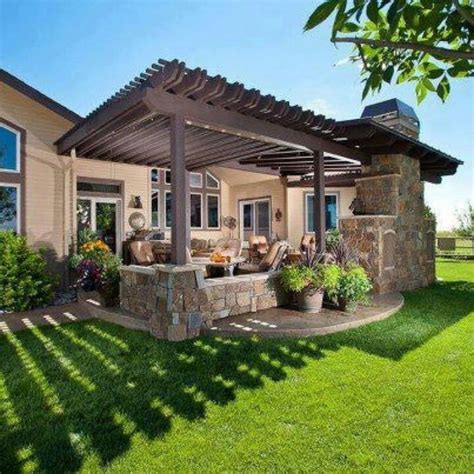 Beautiful garden veranda ♡ | Backyard patio, Patio, Small backyard landscaping