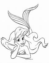 Ariel Printable Coloring Pages sketch template