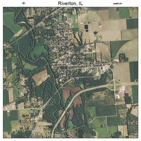 Aerial Photography Map of Riverton, IL Illinois