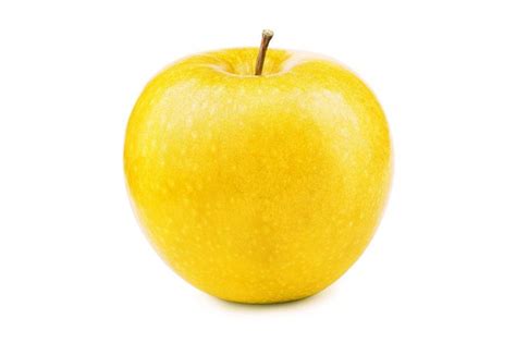 Fresh Yellow Apple Isolated on White