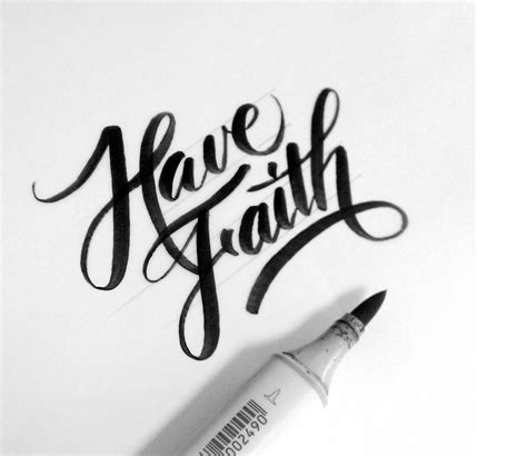 Have Faith Calligraphy - Calligraphy and Art