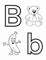 Letter B Alphabet Coloring Page Sheet By Knox Worksheets  TPT sketch template
