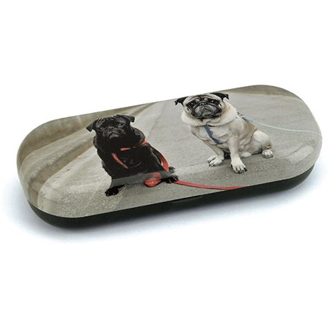 Catseye Road Pugs Glasses Case | plushpaws.co.uk