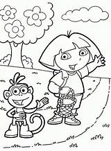 Free Printable Dora The Explorer Coloring Pages For Kids sketch template