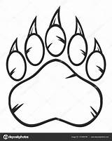 Printable Paw Print Coloring Pages sketch template