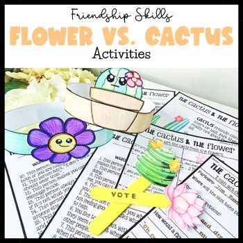 Friendship Activity How to Make Friends Cactus vs Flower by ...