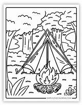 30 Campfire Coloring Pages Free PDF Printables  Simply Love Coloring sketch template