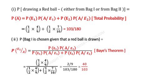 TOTAL PROBABILITY AND BAYE'S THEOREM - YouTube