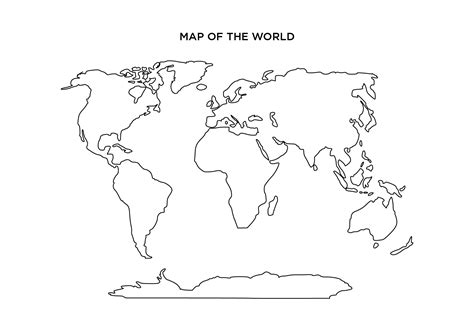 World Map Blank Printable Template