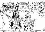 Luke Vs Darth Vader And Other Characters From The Saga  Star Wars sketch template
