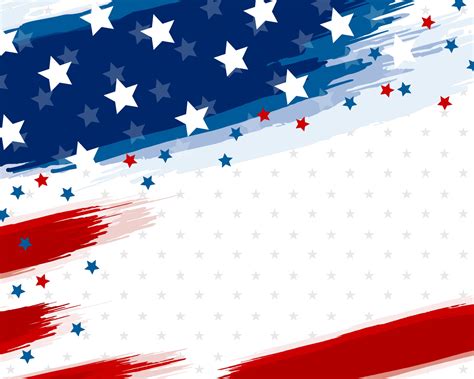 USA or american flag paintbrush banner on white background vector ...