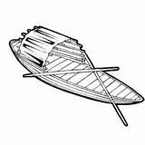 Row Boat Coloring Sheet sketch template