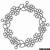 Flower Lei Coloring Page sketch template