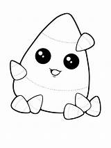 Candy Corn coloring Page  Free Printable sketch template
