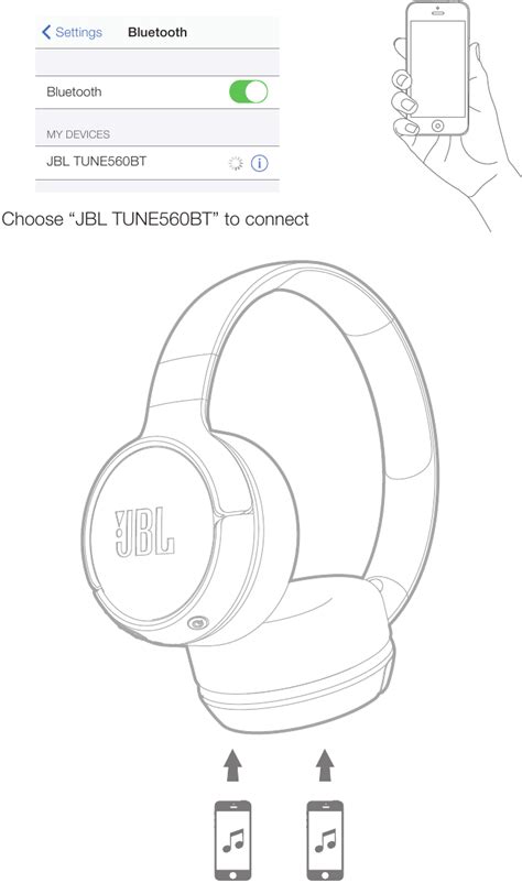 JBL Tune 560BT - On-Ear Headphones Manual | ManualsLib