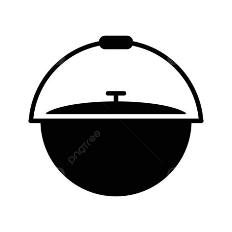 Camping Cauldron From Metal Vector Glyph Icon Metal Outdoor Background Vector, Metal, Outdoor ...