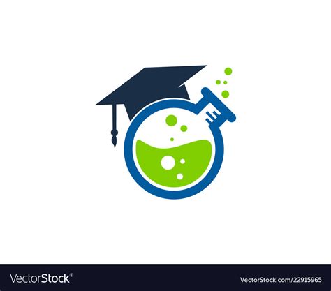 School science lab logo icon design Royalty Free Vector