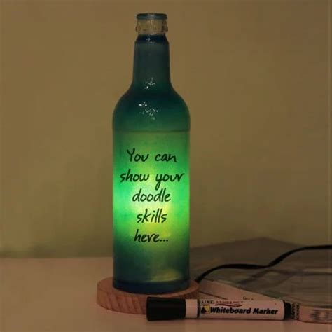 Bottle Lamp Doodle Dark Blue at Rs 999/piece | Birthday Gifts For Her in Delhi | ID: 15386800655