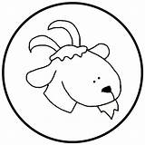 Three Billy Goats Gruff Coloring Page Goat Outline To Color sketch template
