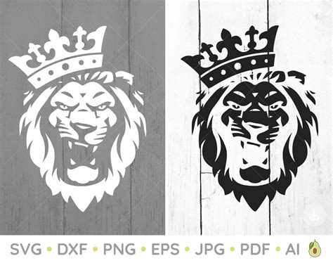 Lion With A Crown Vector