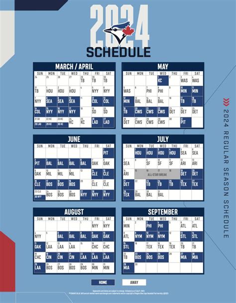 Blue Jays Unveil 2024 Regular Season Schedule - Sports Illustrated Toronto Blue Jays News ...