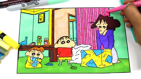 Shin Chan Coloring Pages - Learny Kids