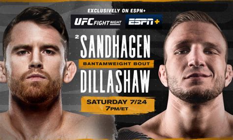 UFC Fight Night: Sandhagen vs. Dillashaw on ESPN, ESPN Deportes, and ESPN+ - ESPN Press Room U.S.