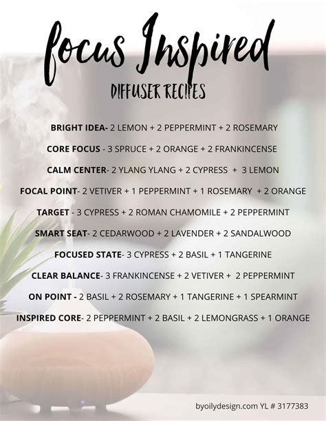 The best essential oils for focus and motivation - 10 Simple focus diffuser blends that work ...