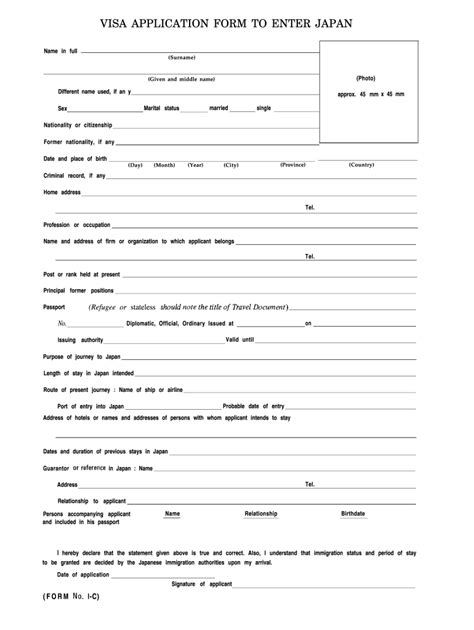 visa application form to enter japan: Fill out & sign online | DocHub