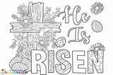 He Is Risen Coloring Pages sketch template