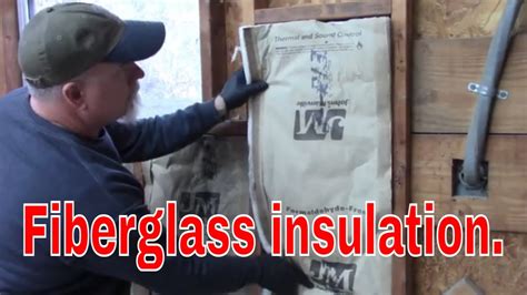 How to install fiberglass wall insulation. Basics. - YouTube