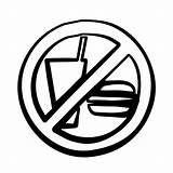 No Eating In Class Clipart sketch template