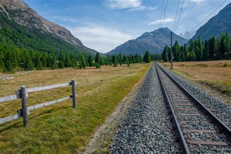 Premium Photo | Bernina railway