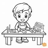 Carpenter Coloring Page For Kids  Free Printable Pages sketch template