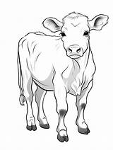 35 Gambar Mewarnai Sapi Menyenangkan Untuk Anak & Orang Dewasa  sketch template