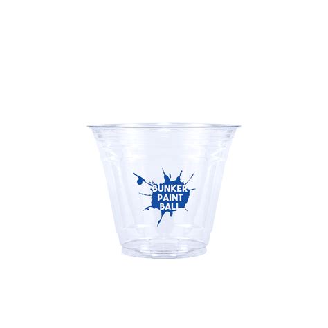 Branded 9 oz Disposable Plastic Party Cup With Lid - 180 Drinks