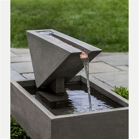 Ultra Modern Triad Outdoor Water Fountain | Kinsey Garden Decor | Water ...