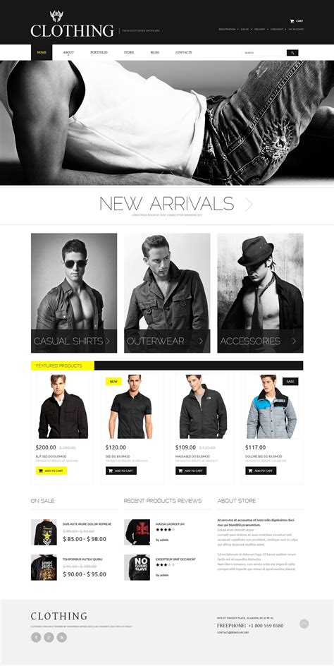 Apparel PSD Template #51410