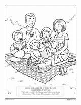 Family Coloring Page Printable sketch template