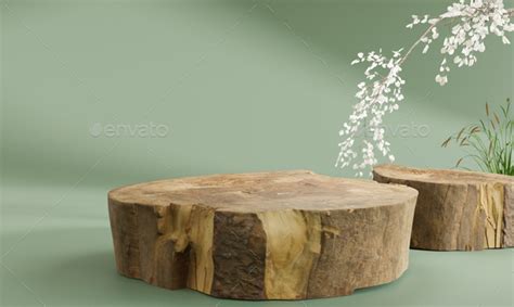 tree stump podium display design Stock Photo by tridsanu | PhotoDune