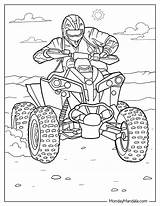 Quad Coloring Sheet ATV Pages Free PDF Printable sketch template
