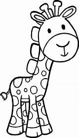 Giraffe Cartoon Free Kids Beautiful Coloring Page  Wecoloringpagecom sketch template