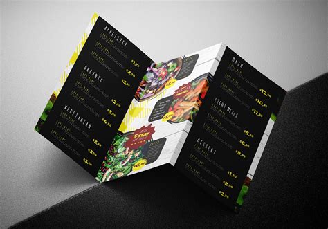 Salad Restaurant Tri-Fold Menu Template in PSD, Ai & Vector - BrandPacks