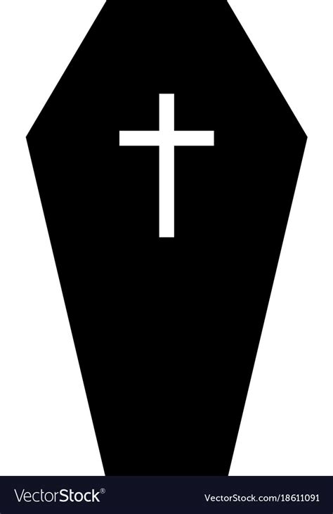Silhouette Vector Image Of Coffin Free Svg - vrogue.co