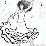 Dance flamenco coloring Page Download Or Print For Free sketch template