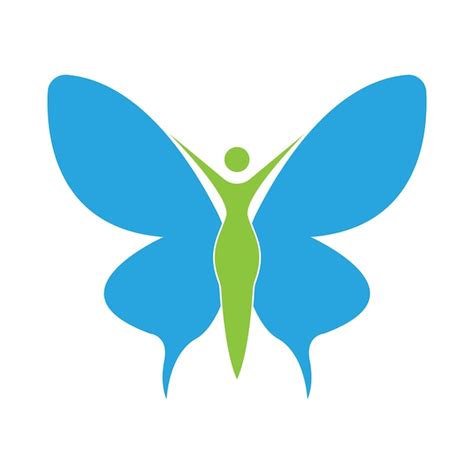 Premium Vector | Beauty flying women vintage butterfly logo designvector