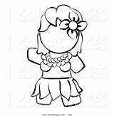 Hula Dancer Coloring Page At GetColoringscom  Free Printable sketch template