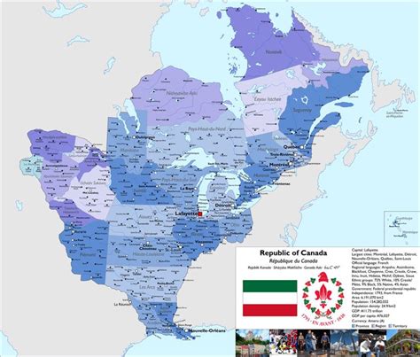 [OC] A Few Acres of Snow: The Republic of Canada in 2023 | Alternate history, Fantasy map ...