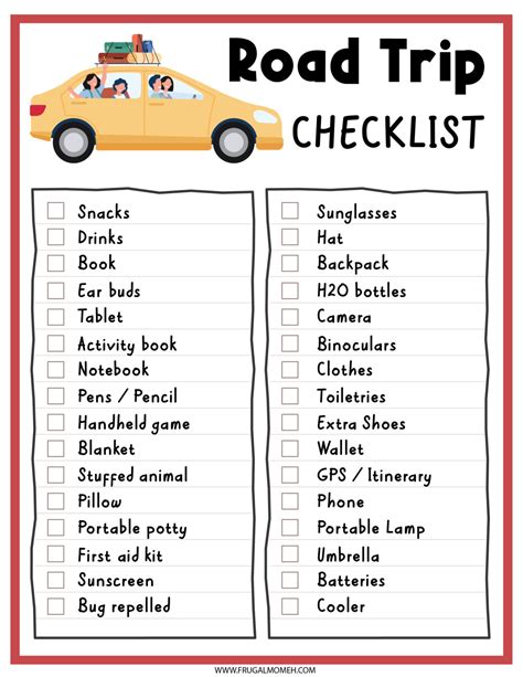 Road Trip Activities Printables